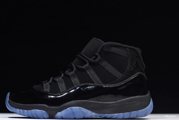 Rep TBkick Air Gown black 378037-005 and Cap Jordan 11 0725
